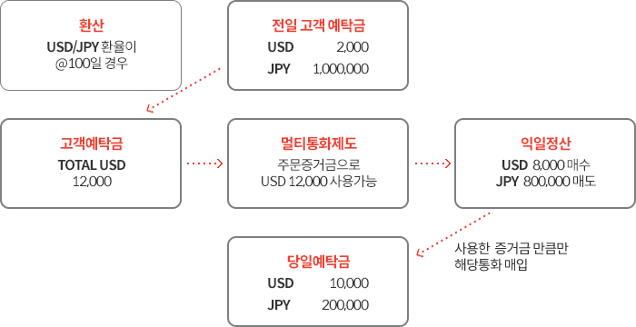 멀티통화제도 에시 이미지