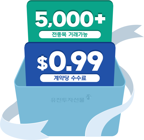 5,000+ 전종목 거래가능 $0.99 계약당 수수료
